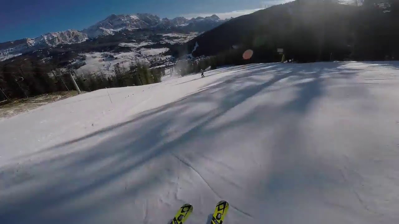GoPro Hero 4: skiing video in La Ila on Gardenazza slope