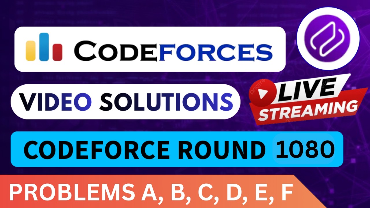 Codeforces Round 1080 | Video Solution - (A to F) By Vikas Soni | Codehurdle