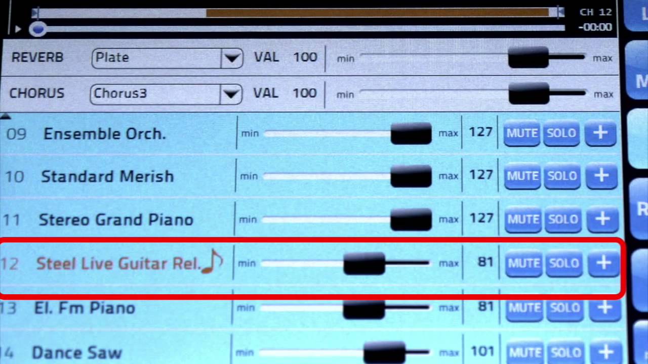 Learn MERISH 3: Edit Instrument sounds using the MIDI MIXER