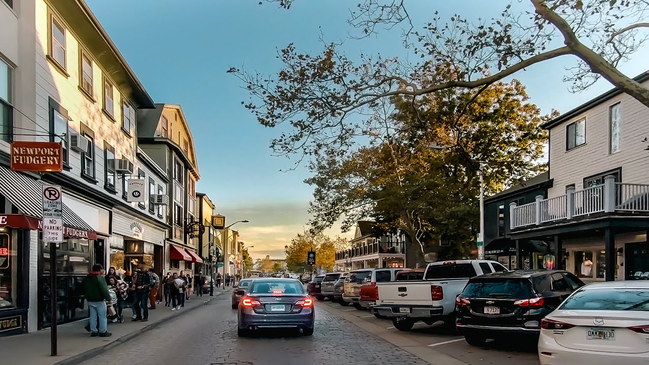 Newport 4K | Driving Downtown | Rhode Island Driving Tour