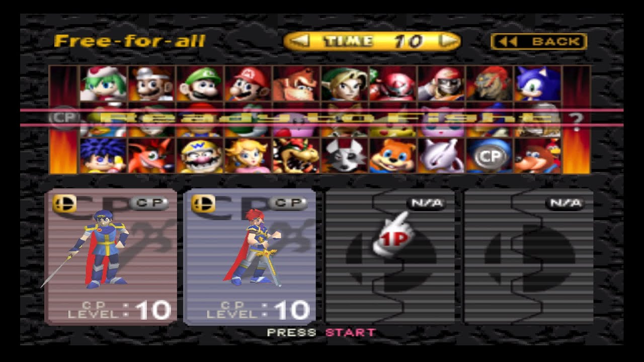 Smash Remix: Marth Vs Roy (Level 10 CPU Battle!)