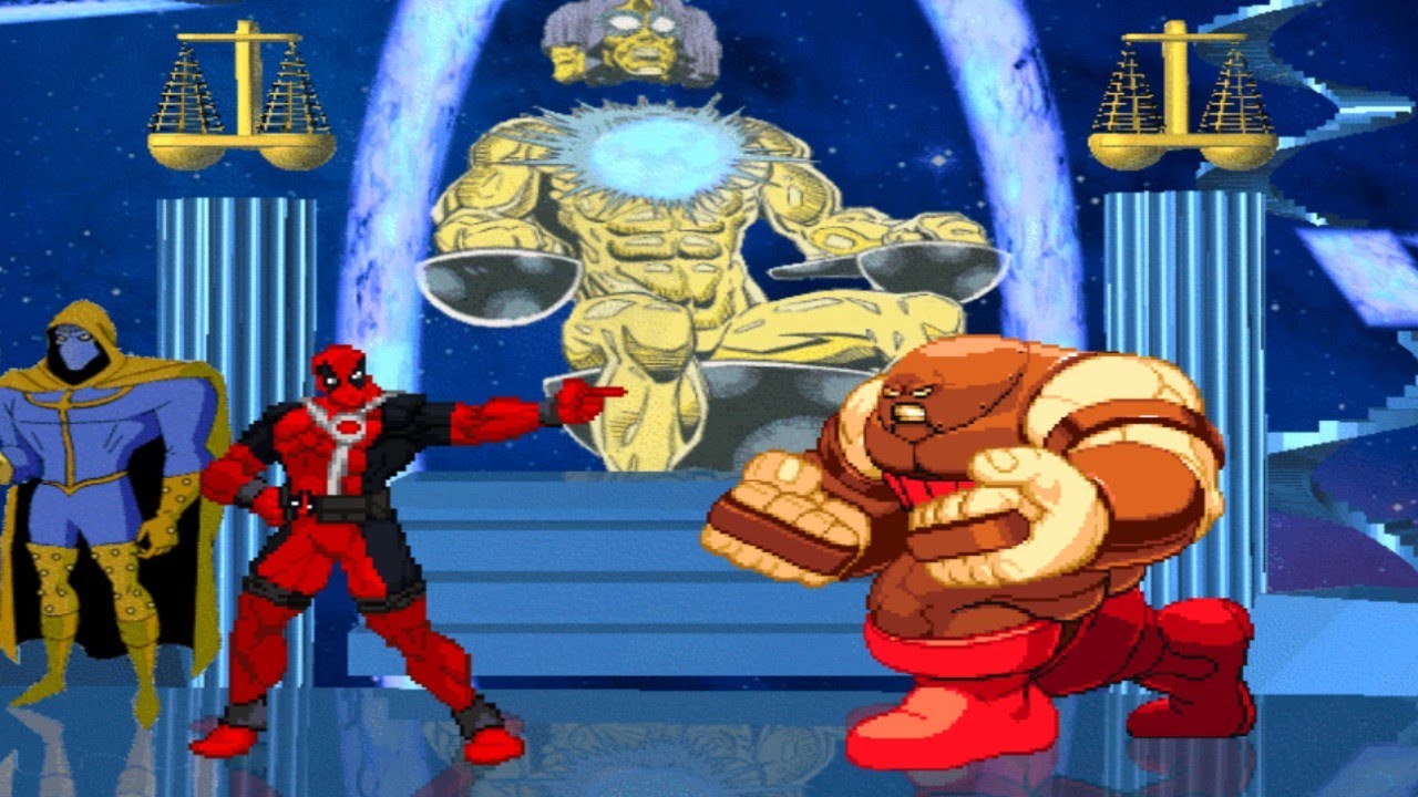 Deadpool vs Juggernaut FINAL BOSS FIGHT🔥 Marvel vs Capcom Mugen Comics Battle 2024