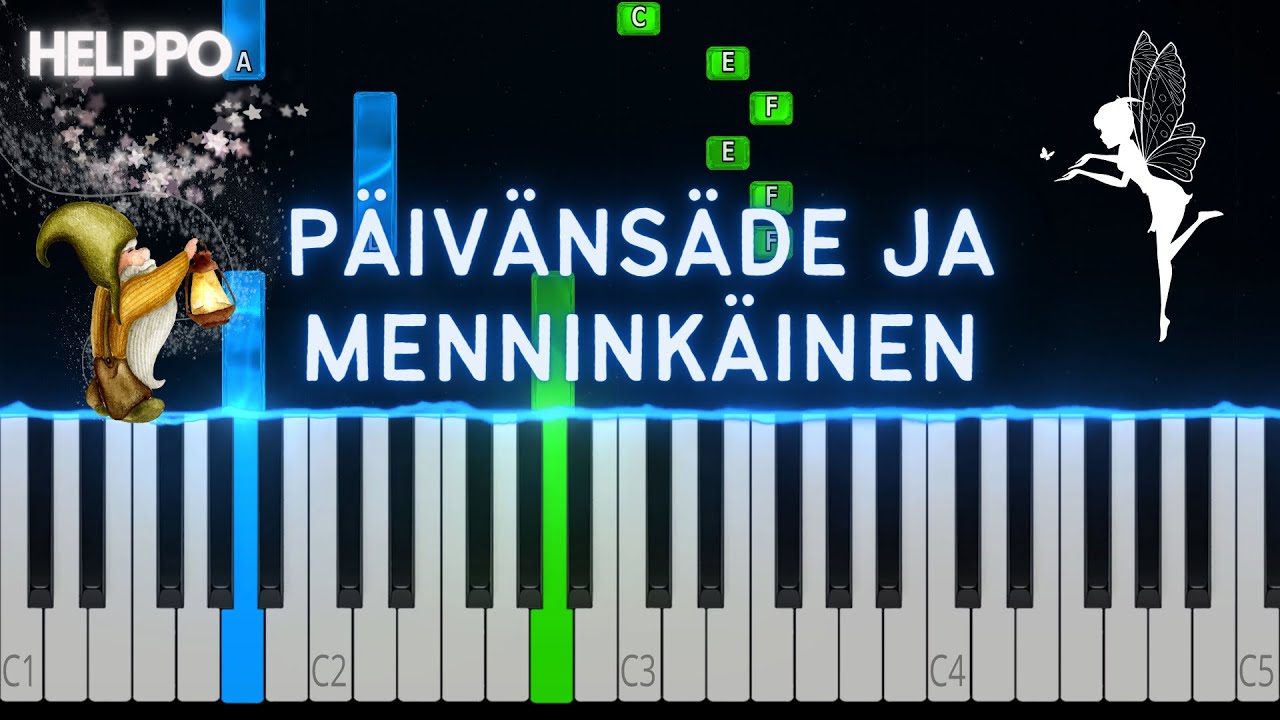 Päivänsäde ja menninkäinen | Helppo Piano Tutorial