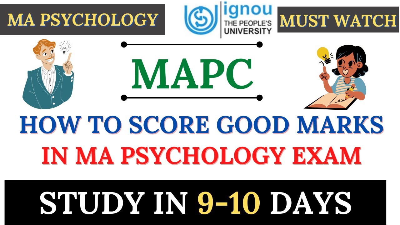 |How to prepare for IGNOU MA Psychology exam in a short time| MAPC exam study tips| IGNOU study|