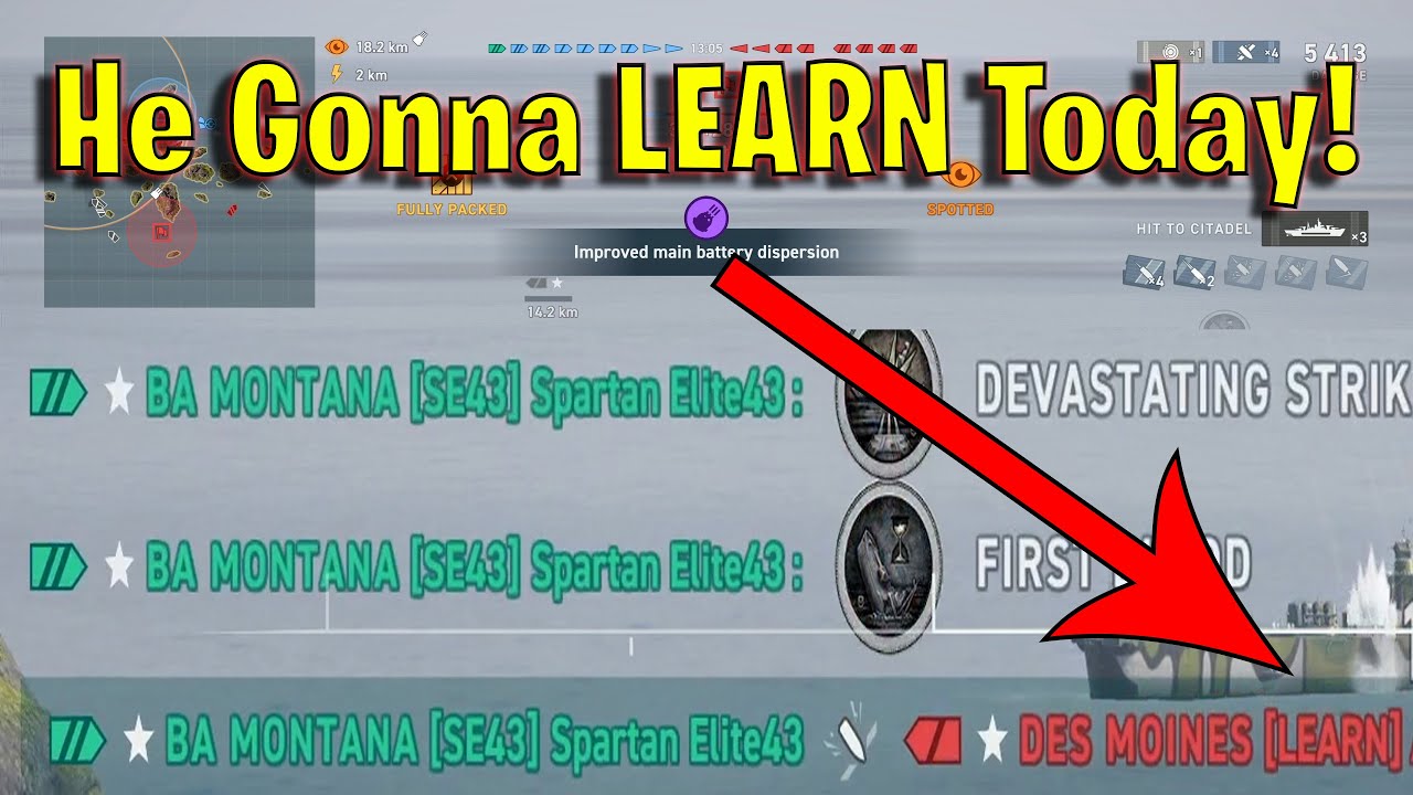 My First Game I ever Played in BA Montana in World of Warships!
