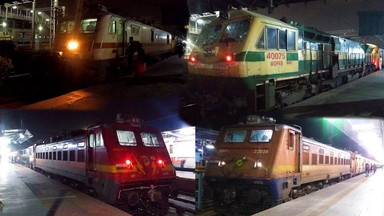 FULL JOURNEY to TRICHY: 4 Locos, 3 Traction Change, 2 Reversals for 16232 Mysore-Mayiladuthurai Exp