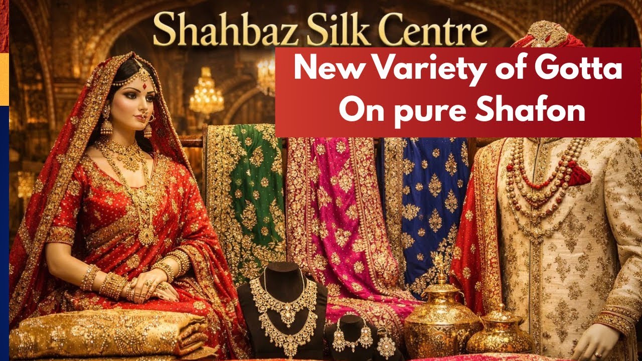 New variety of gotta Shirts Dupta On Pure Shafon | Dye Able Fabric | Shahbaz Silk Center 