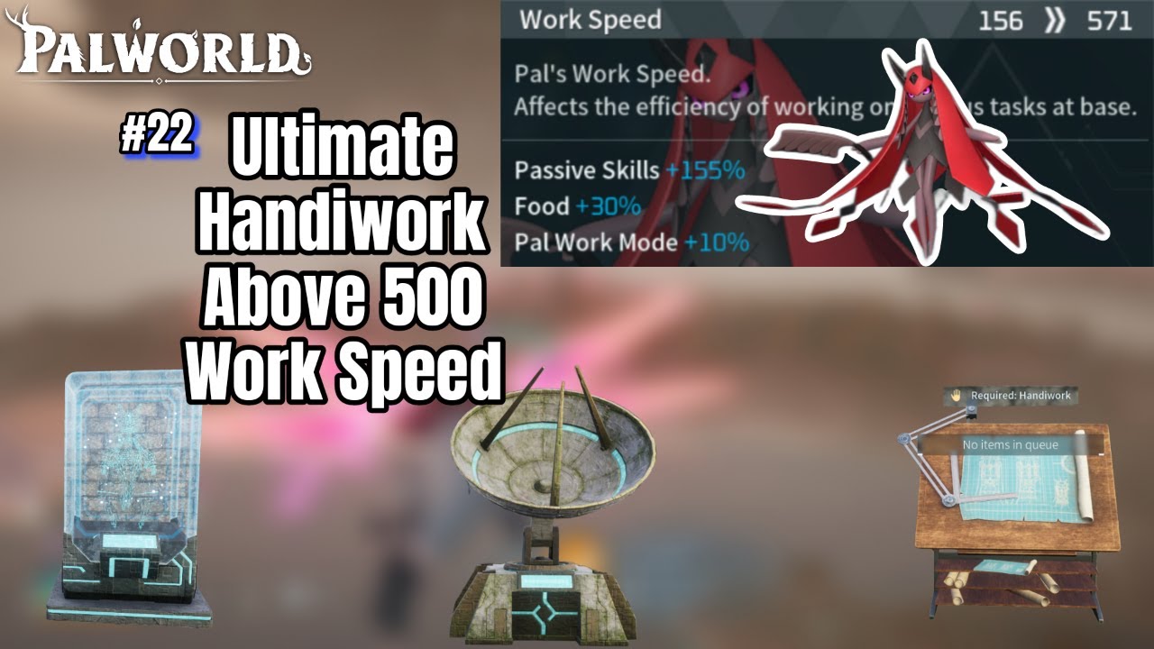 Palworld: Max Out Best Handiwork Pal Splatterina using Global Palbox Glitch. Paladius Campfire Trick