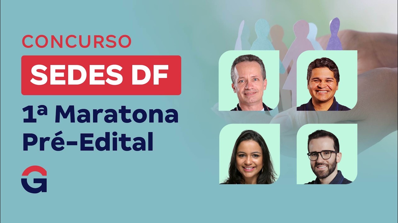 Concurso SEDES DF | 1ª Maratona Pré-Edital