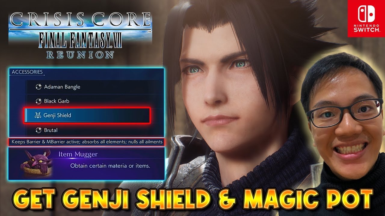 STEPS HOW TO GET GENJI SHIELD & MAGIC POT: Crisis Core Final Fantasy VII Reunion (CCFF7R)
