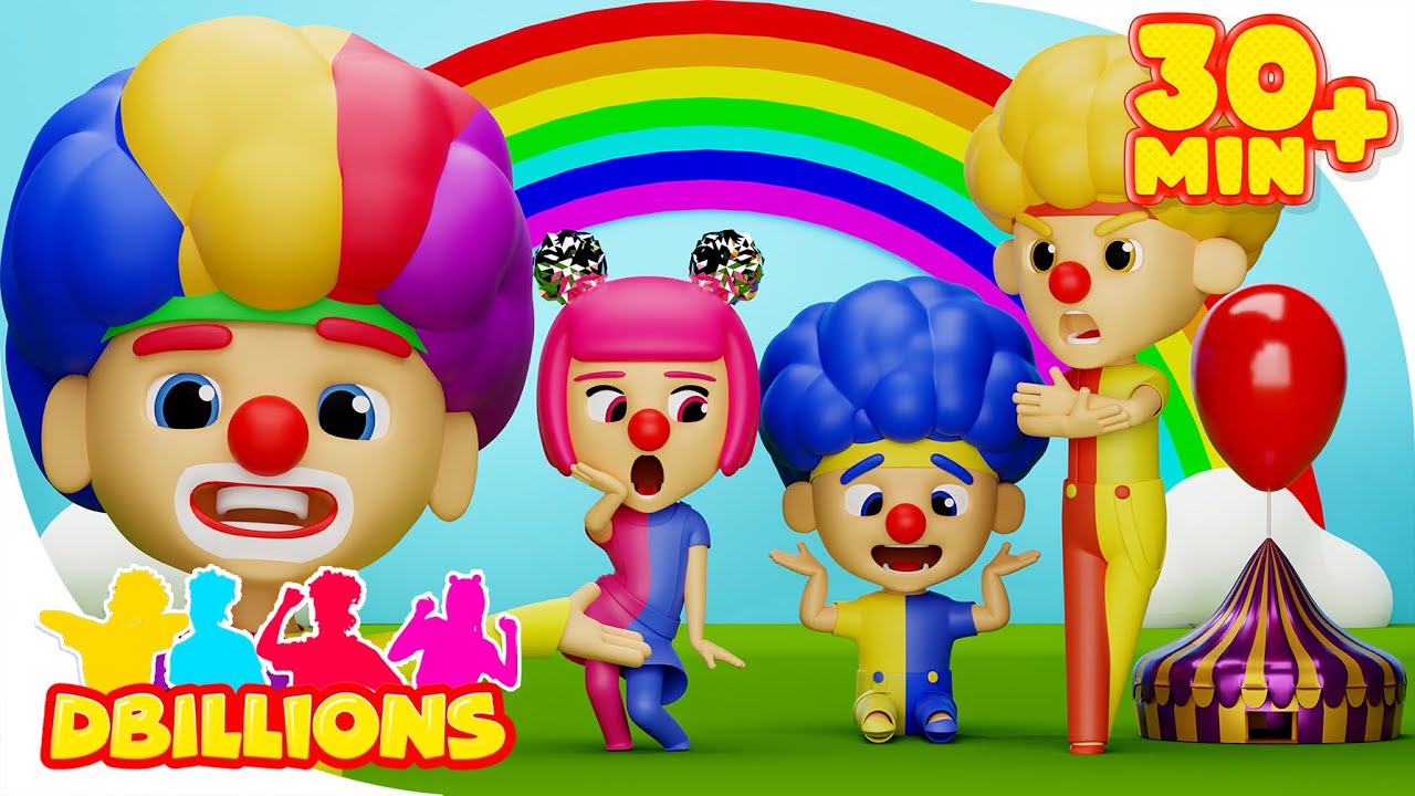 Payaso Cha-Cha, Lya-Lya, Chicky y Boom-Boom | MEGA Compilación | D Billions Canciones Infantiles