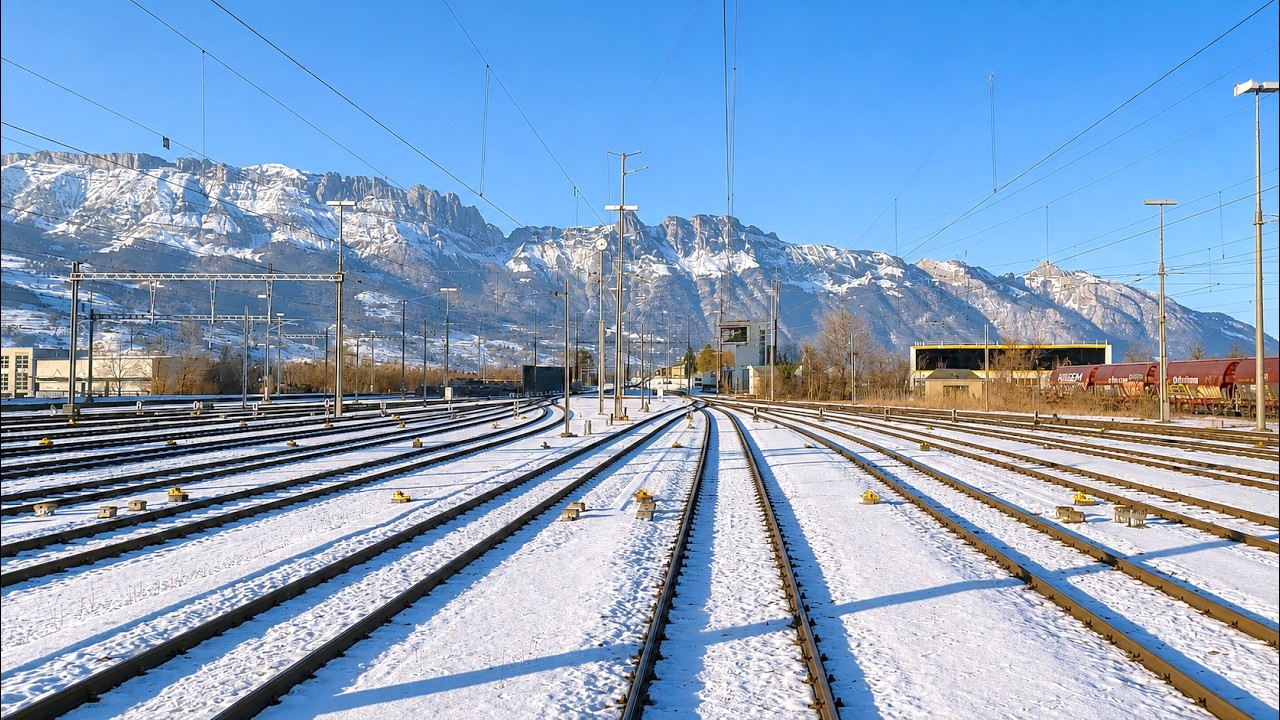 ★ 4K 🇨🇭 Buchs - St. Gallen - Schwarzenbach cab ride [01.2026] Switzerland (with signal information)