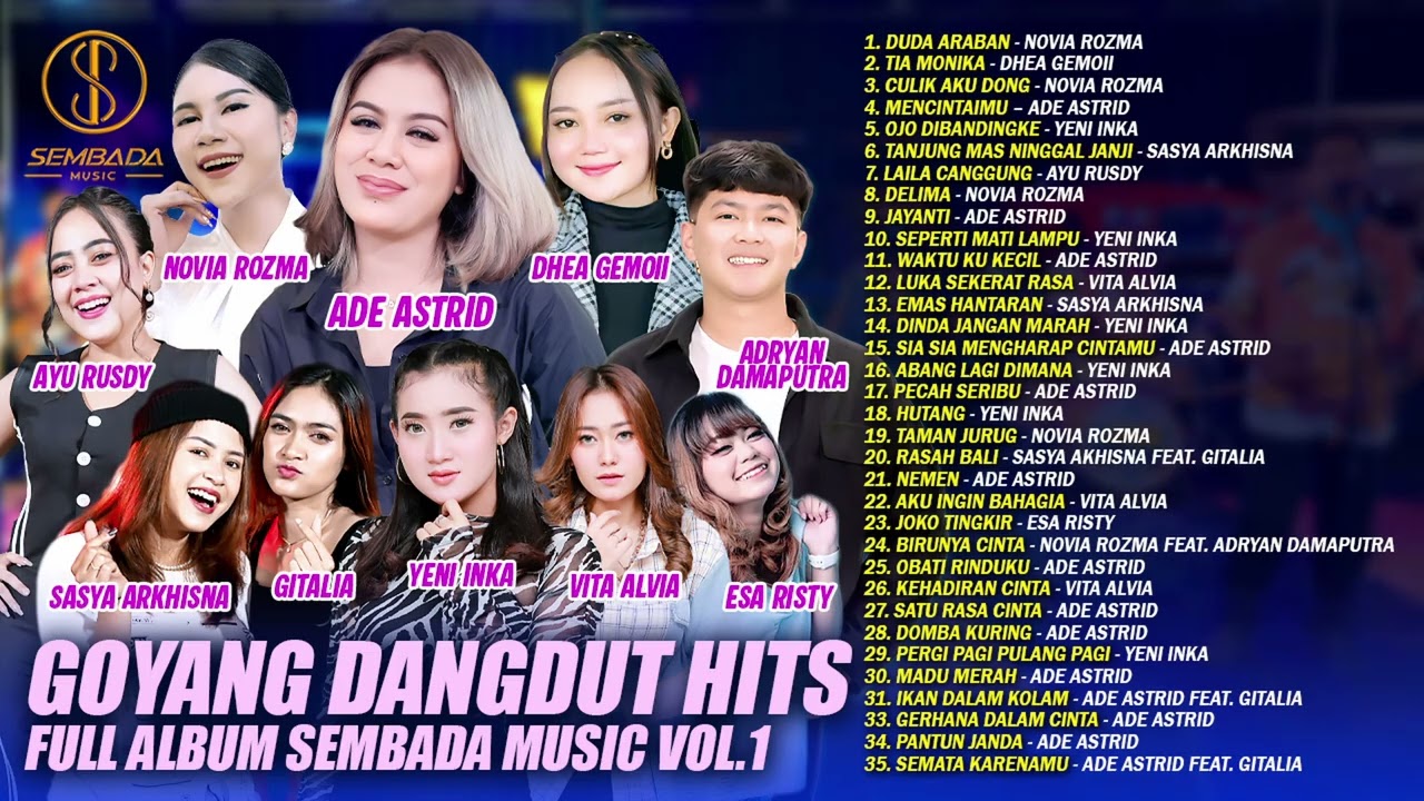 GOYANG DANGDUT HITS FULL ALBUM SEMBADA MUSIC VOL.1 | DUDA ARABAN, TIA MONIKA, CULIK AKU DONG