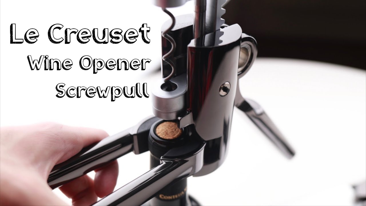 Luxury Wine Opener Le Creuset Metal Screwpull  Unboxing ASMR