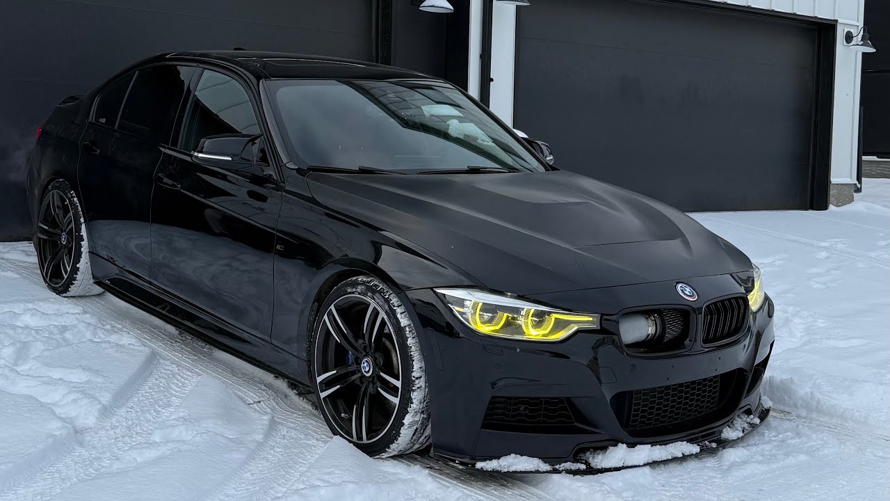 500hp 340i vs Snowy roads POV