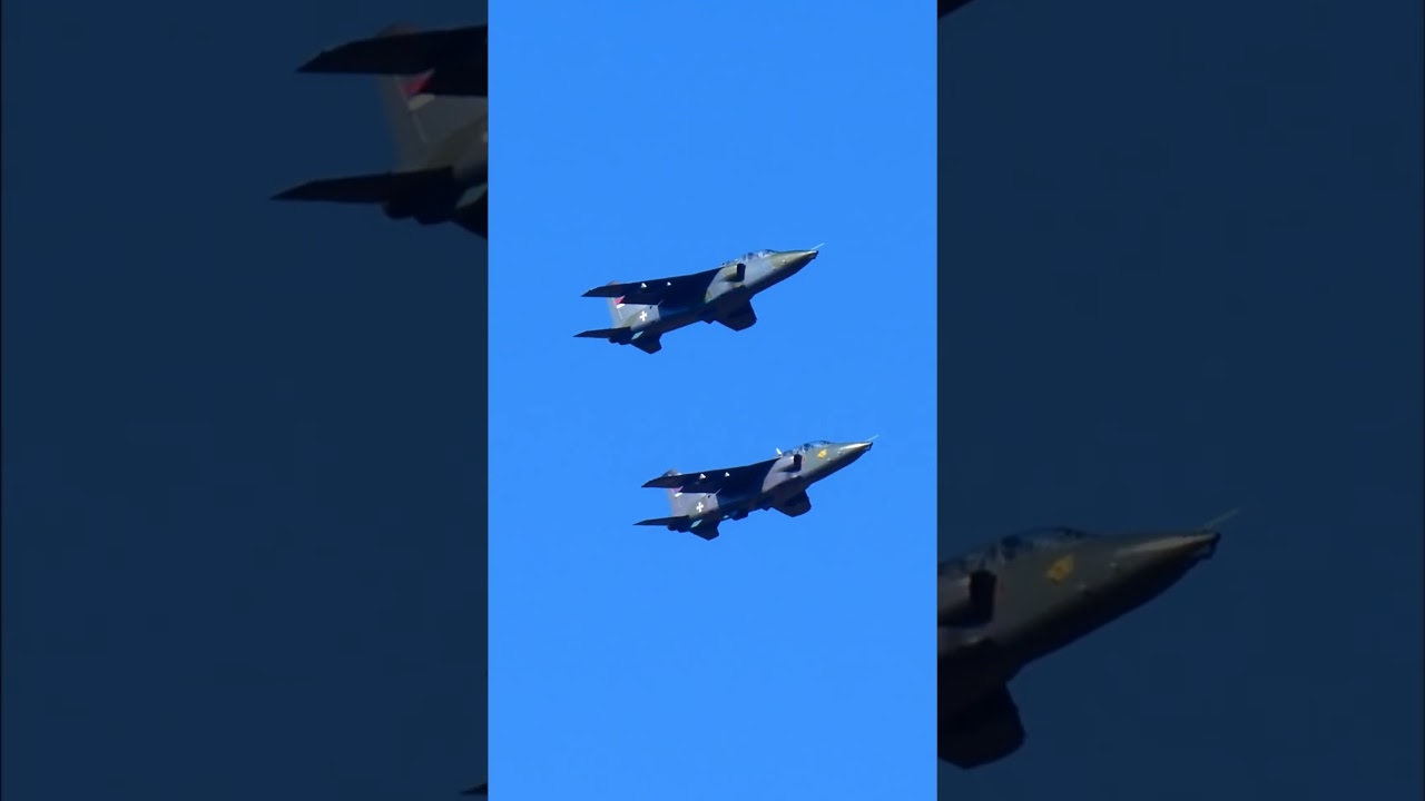 3 Serbia Air Force Soko J22 Orao Formation Takeoff 🤩 #aviation #vojskasrbije #j22 #fighterjet #rs