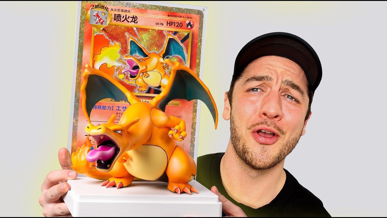 Я открыл подарочный набор Charizard к 30-летию (15 китайских бустеров + фигурка!)