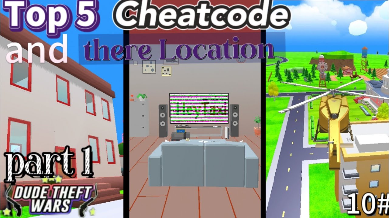 Top 5 Cheatcode and there location part 1 DTW gameplay by Gaming SMGs...