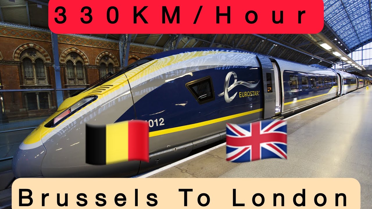 Eurostar E300 in Eurostar PLUS: 300km/h || Brussels🇧🇪 to London 🇬🇧 (in just 2 hours!)
