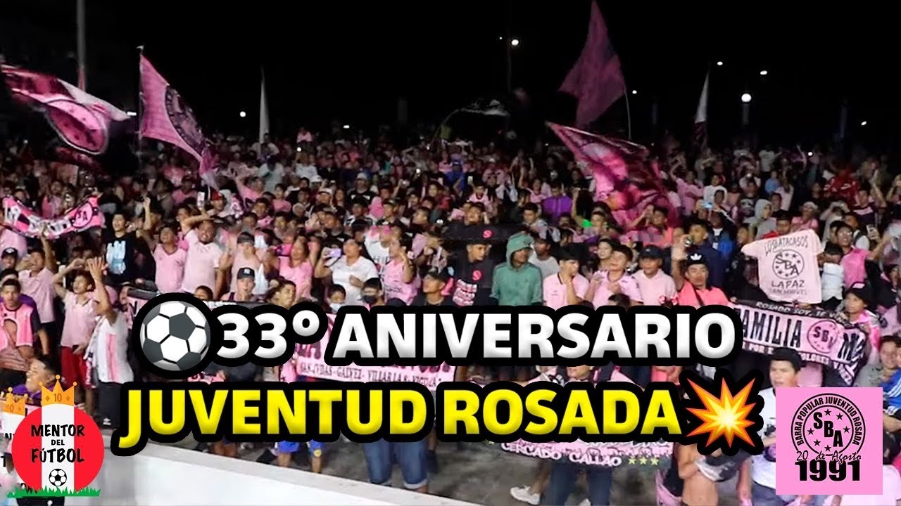 🧨 FELIZ 33º ANIVERSARIO 🎉 - 🎺🥁 BARRA POPULAR JUVENTUD ROSADA 💜🖤
