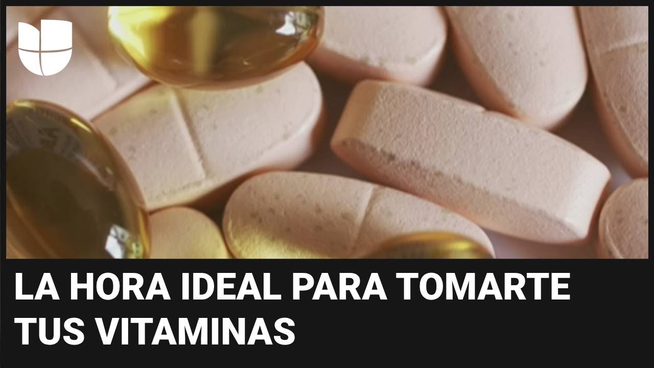 ¿Tomas vitaminas con frecuencia? Te contamos cuál es el mejor horario para consumirlas