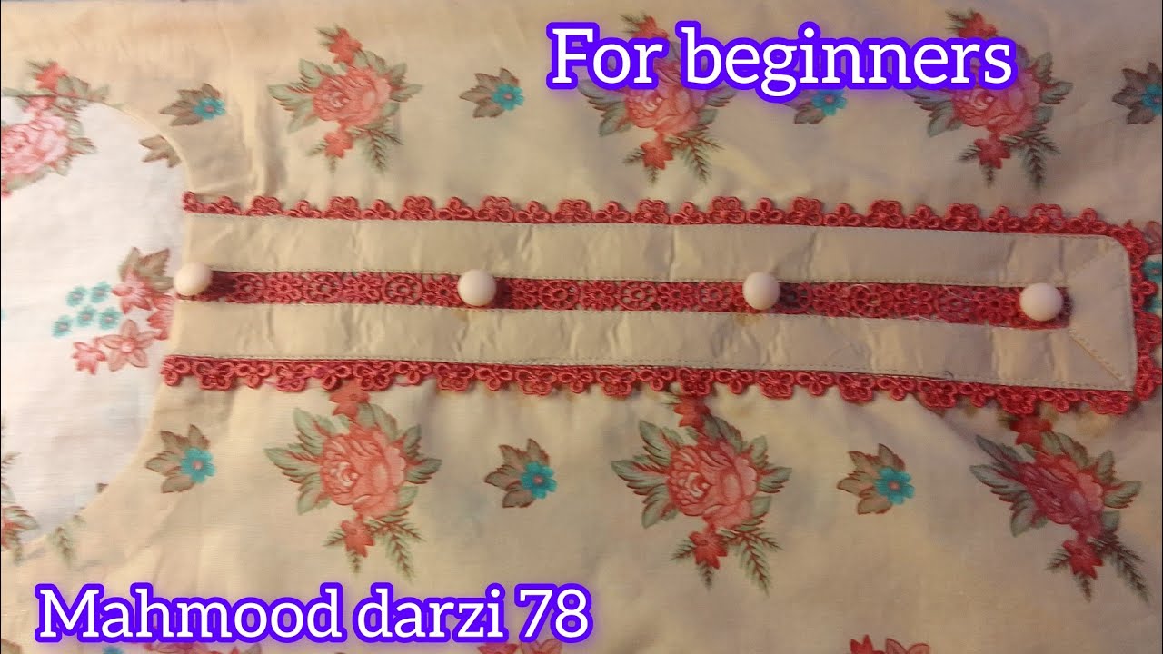 Brand new neckline with laces/ Neckline for beginners easy and beautiful 