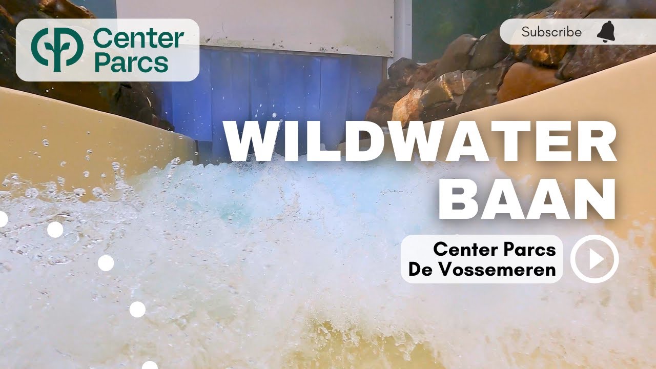 Supersnelle wildwaterbaan op Center Parcs De Vossemeren