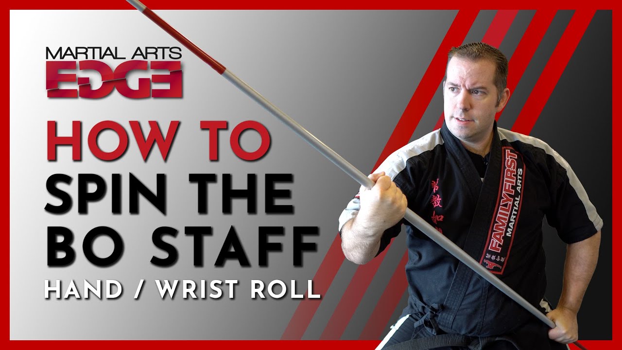 HOW TO SPIN THE BO STAFF | Hand Roll - Martial Arts Bo Staff Tutorial