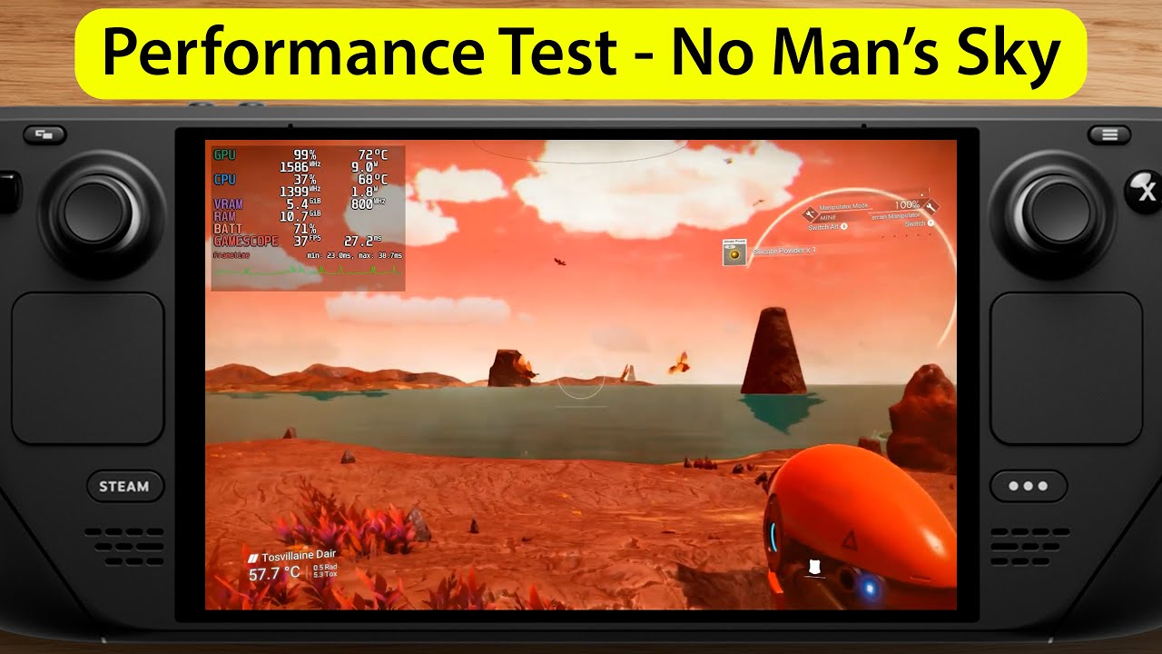 No Man&rsquo;s Sky | Steam Deck OLED Performance | all Presets + Optimal Settings