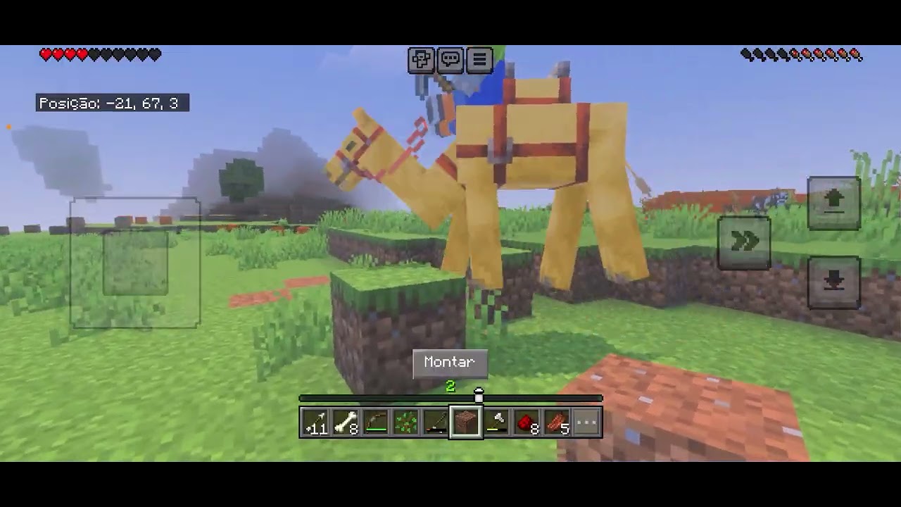 Jogando Minecraft com o pai