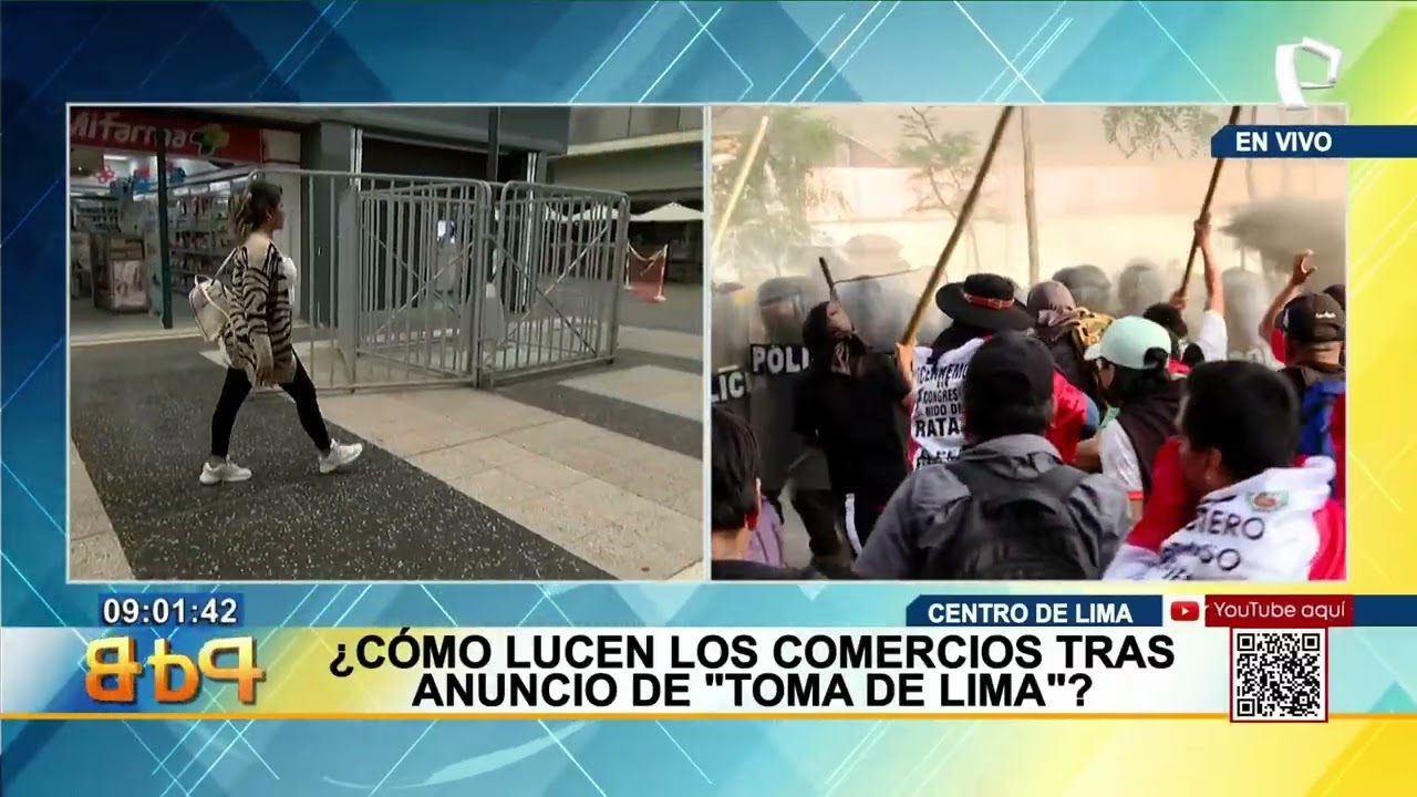 Toma de Lima: comercios cerrados ante anuncio de la manifestaci&oacute;n