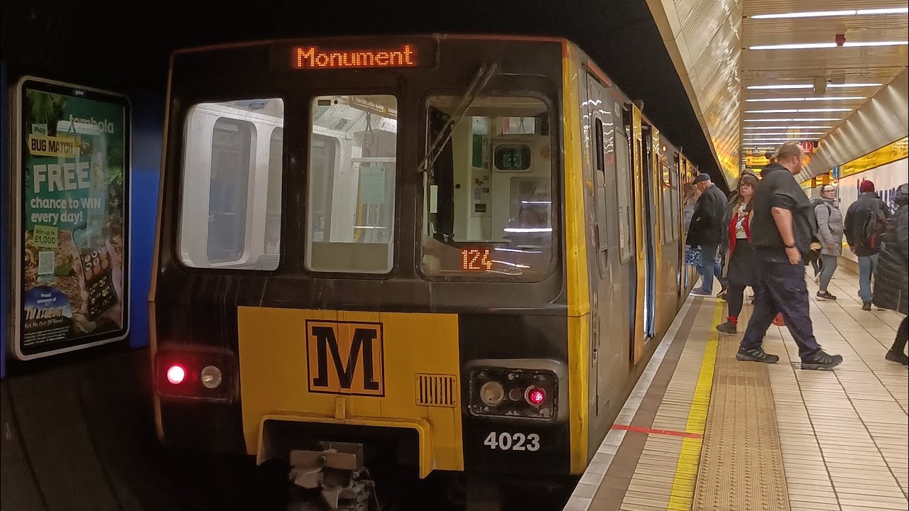 *RARE* Tyne And Wear Metrocars 4023/18 Terminate At Monument