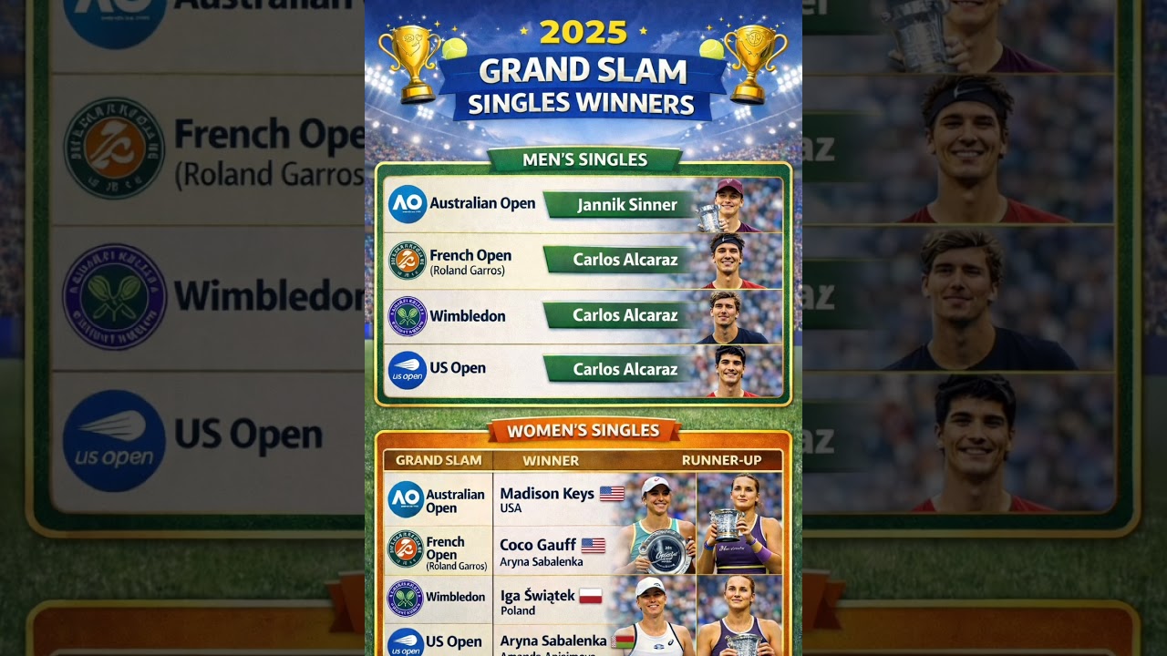 Grand Slam Winners 2025 