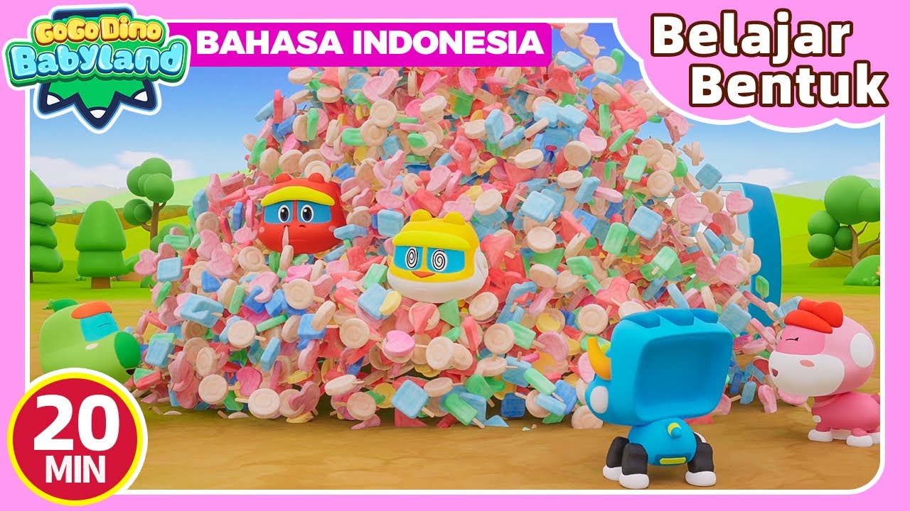 🔶 TERBARU 🔶 GO GO DINO Belajar Bentuk Bermain | 20MIN Kompilasi 3️⃣ | Kartun Anak | Dinosaurus