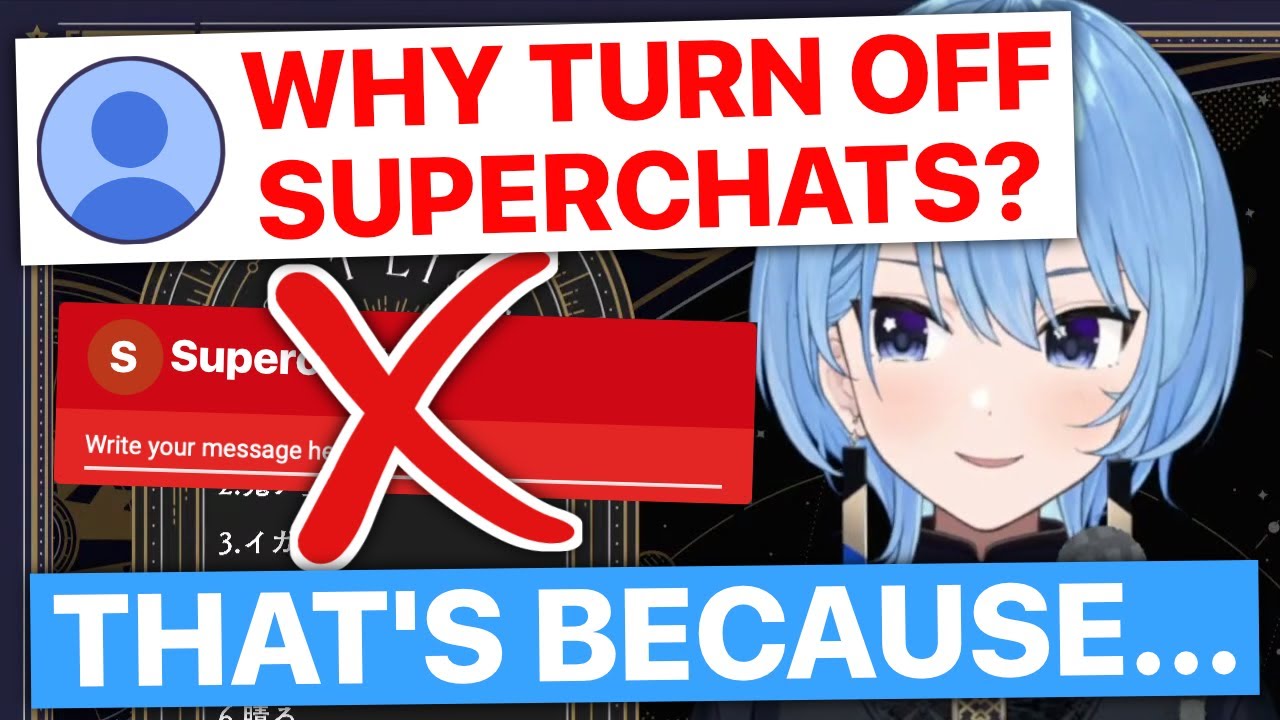 Suisei Turned Superchats Off Because...? (Hoshmachi Suisei / Hololive) [Eng Subs]