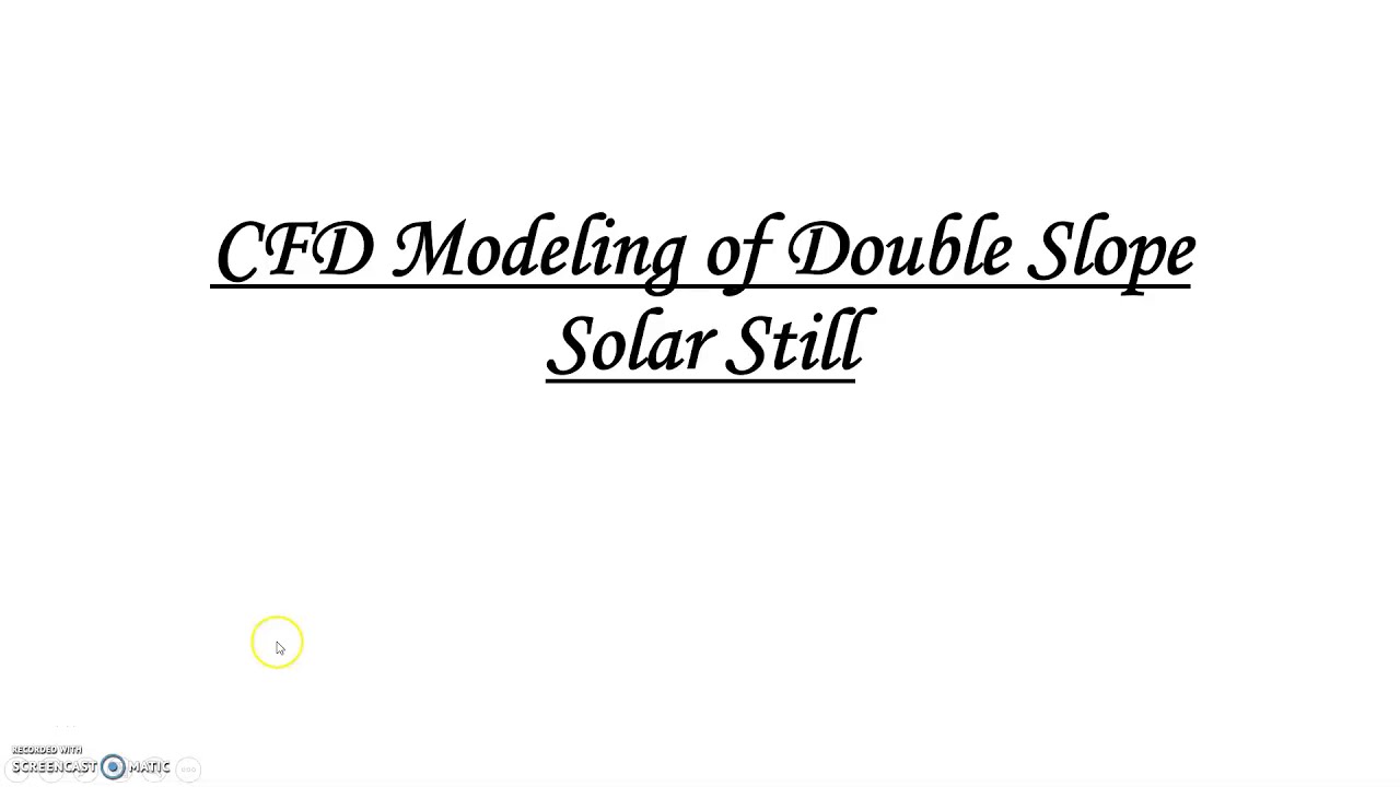 CFD Analysis of Double Slope Solar Still Part-1 Geom. and Mesh Generation #Learn_Ansys_Fluent_Easily