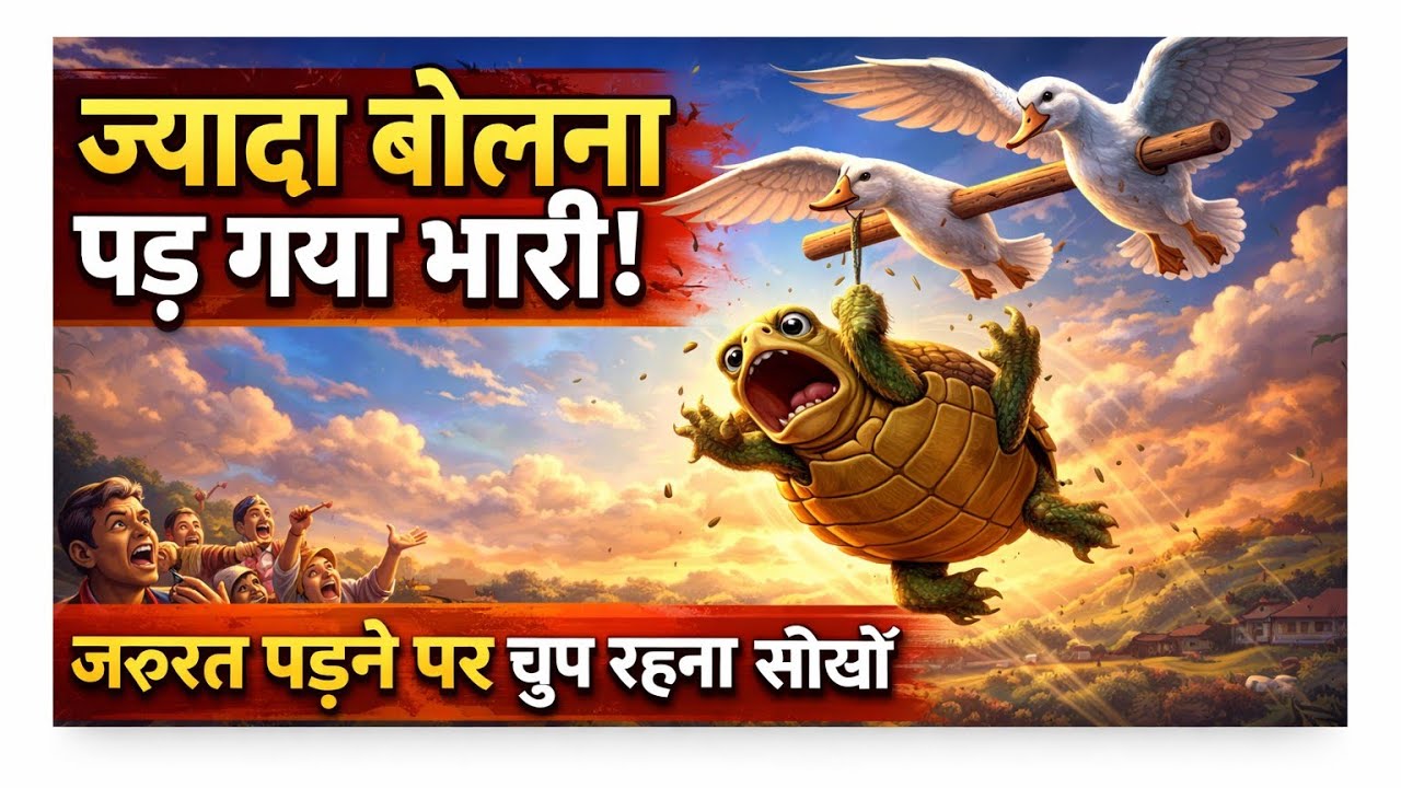 बातूनी कछुआ | जुबान की कीमत | Moral Story in Hindi