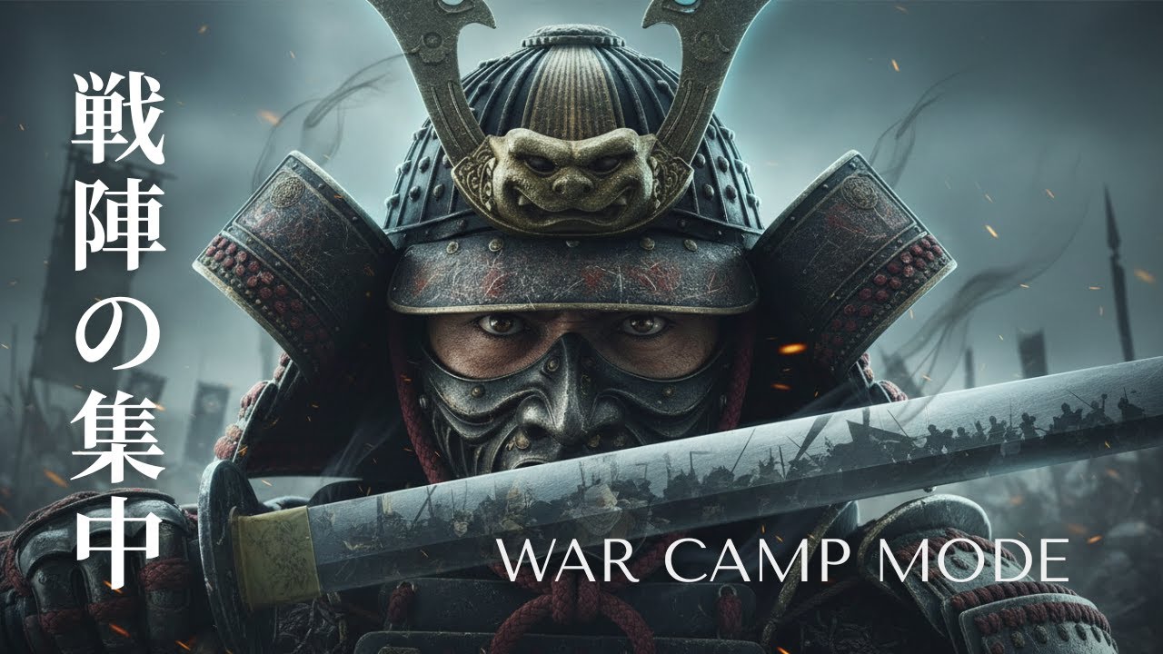 WAR CAMP FOCUS MODE - Dark Samurai Ambient for Study & Deep Work (90 MIN) | 戦陣の集中