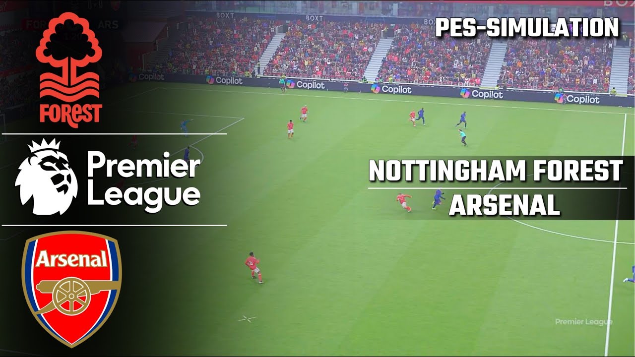 Nottingham Forest vs Arsenal - English Premier League 2025/26 | PES 21 Simulation