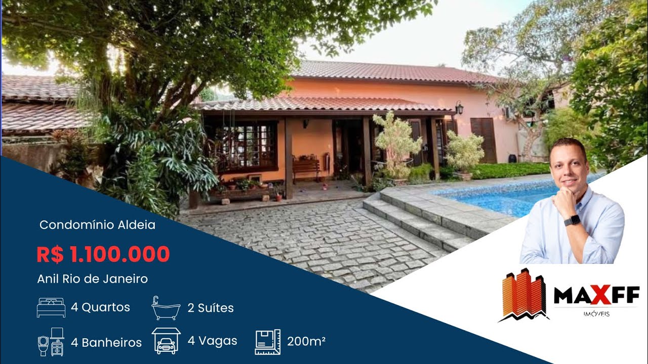 Casa de 450m no Condomínio Aldeia - Anil Jacarepaguá RJ