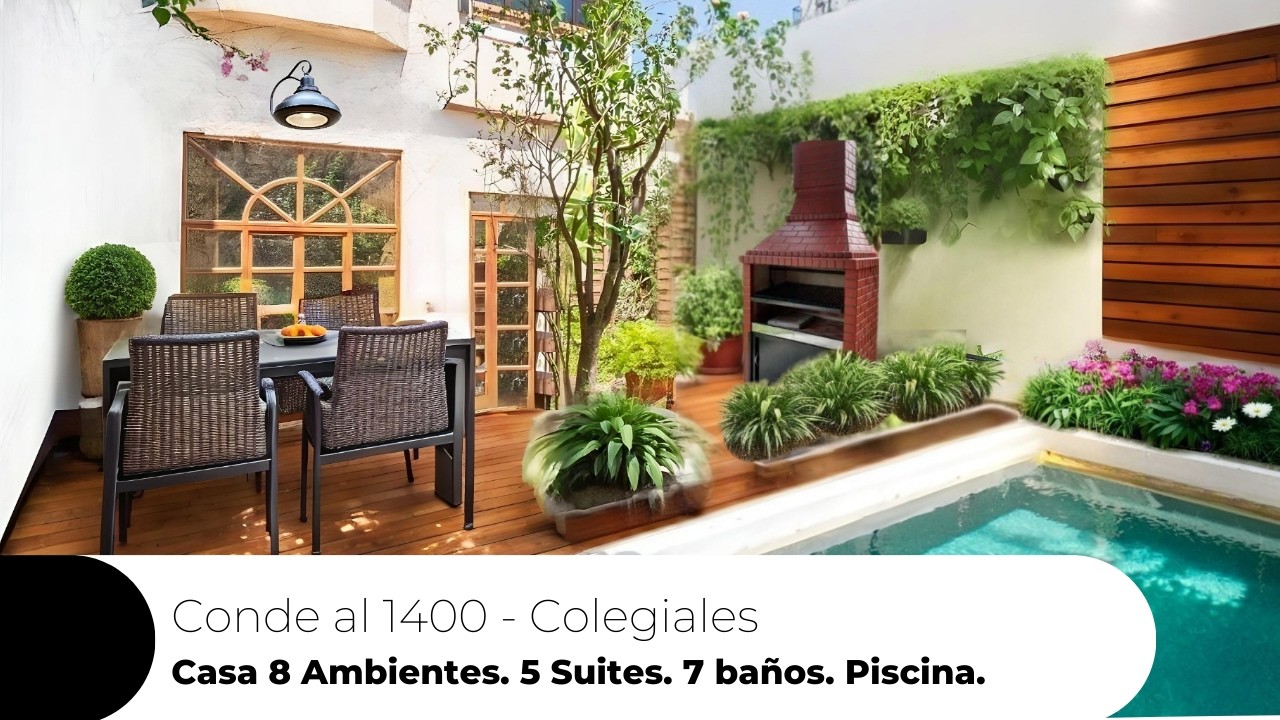 RECORRIDO Casa 8 Ambientes en Colegiales (Conde al 1400)