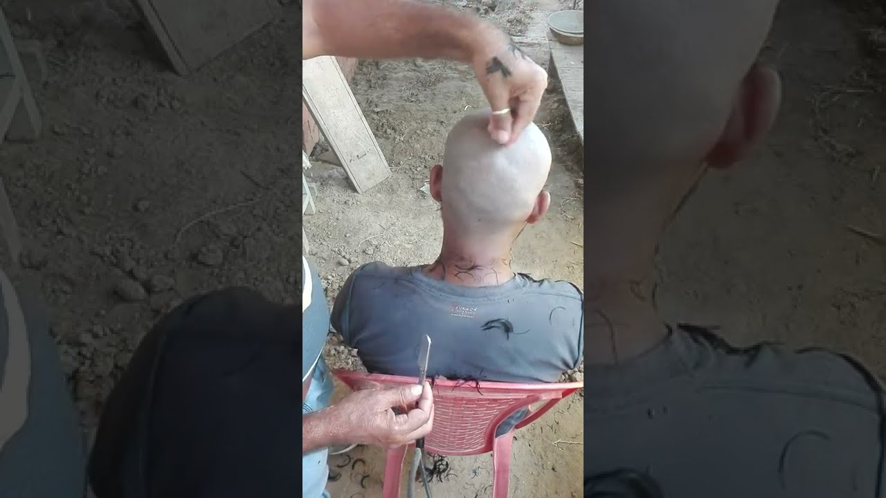 Full clean headshave with ustara at home barber. #girlheadshave 
