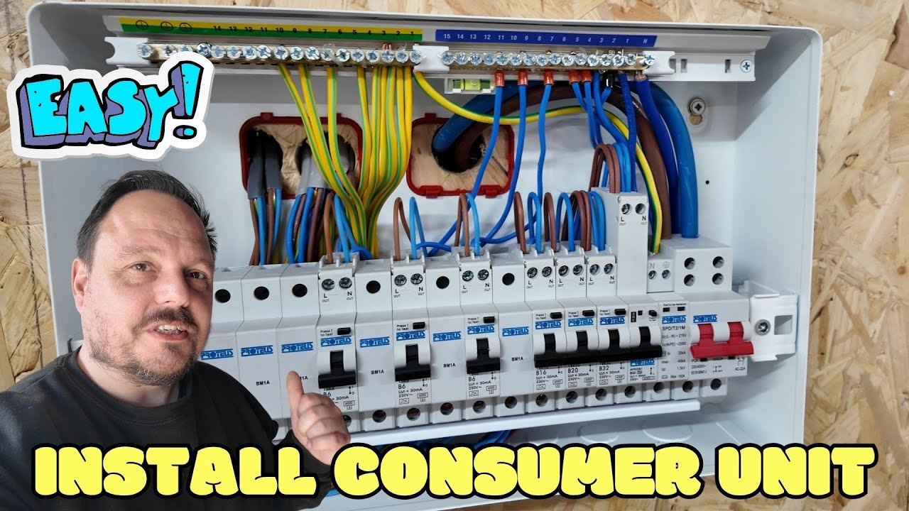 Supposedly its easy to install a consumer unit ??? Full run through