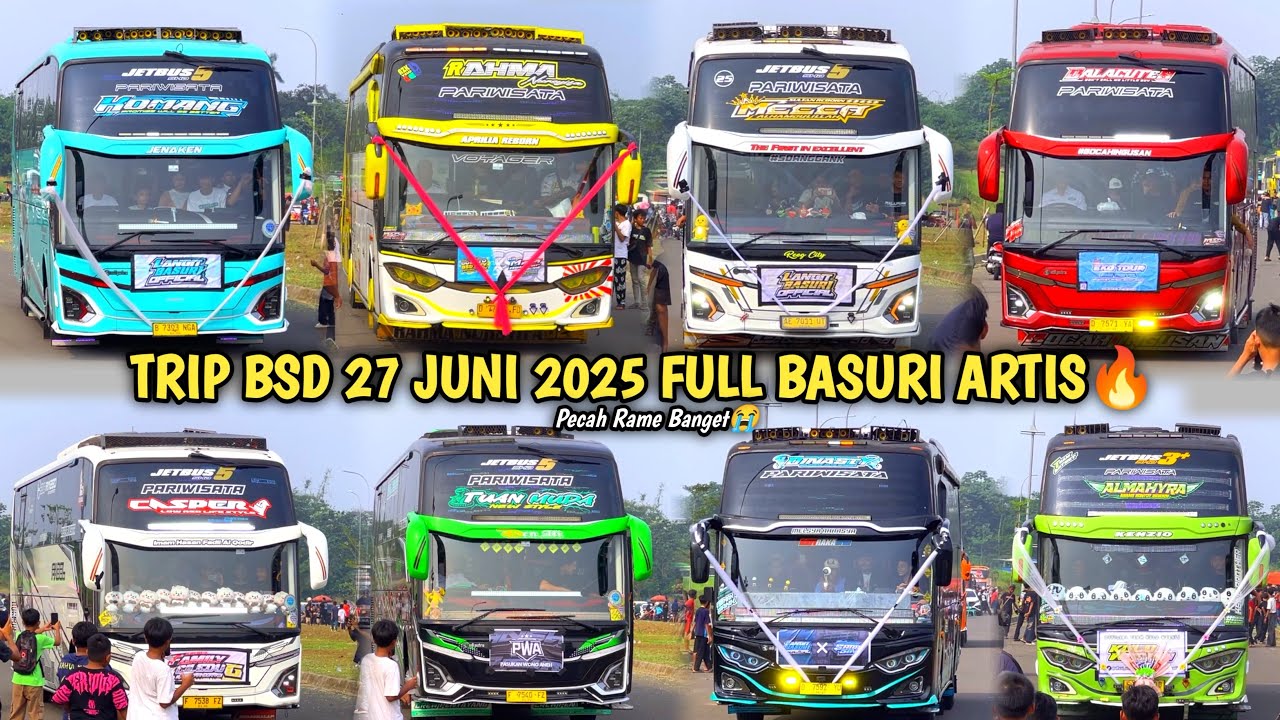 RAME TRIP BSD 27 JUNI 2025🙅‍♂️ FULL BASURI‼️BUS ARTIS KUMPUL🔥
