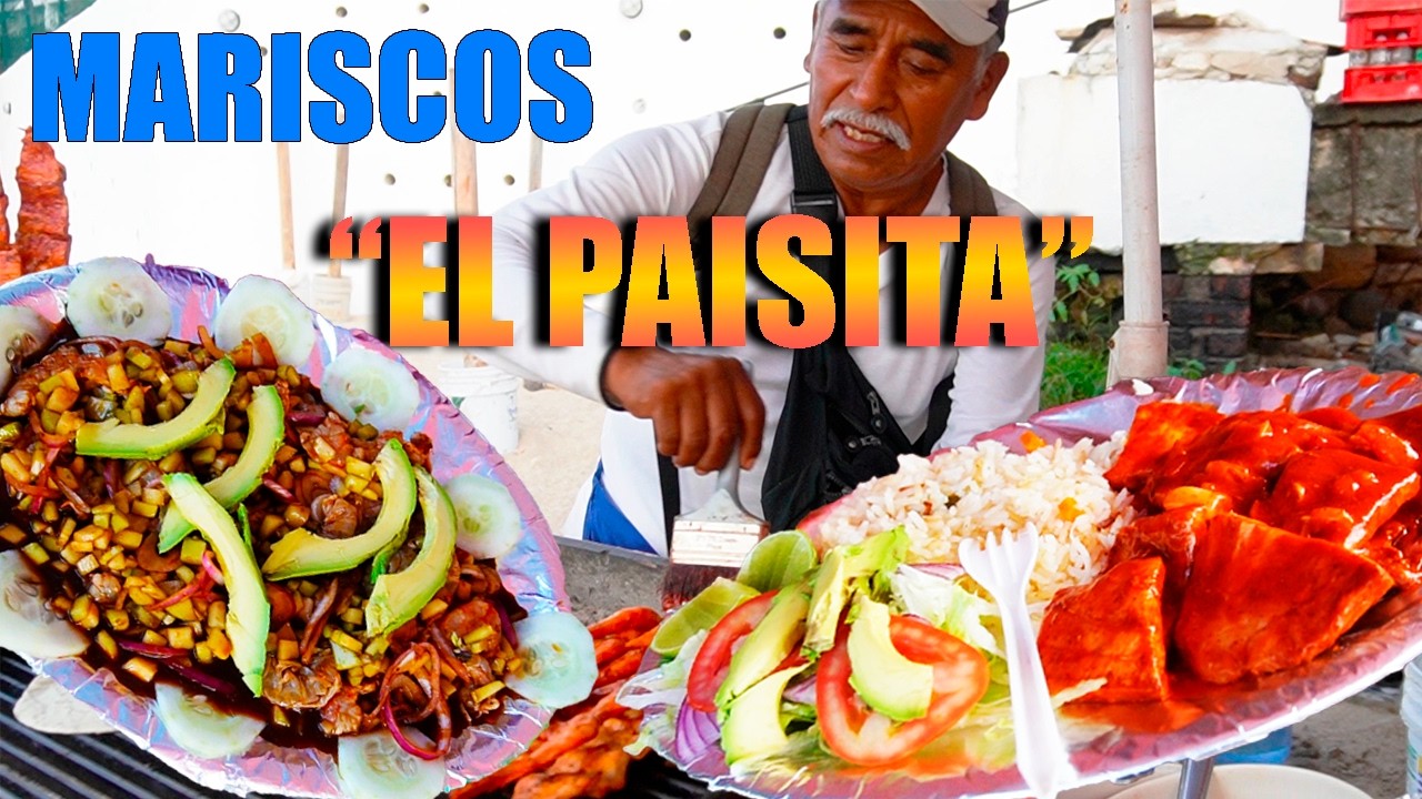 Probando Los MARISCOS + FRESCOS de la playa de Puerto Vallarta🌊🍤Mariscos El Paisita