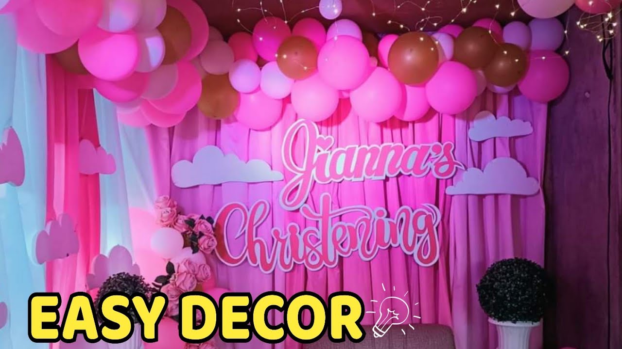 Christening Decorations Ideas for Baby Girl | Basic Design