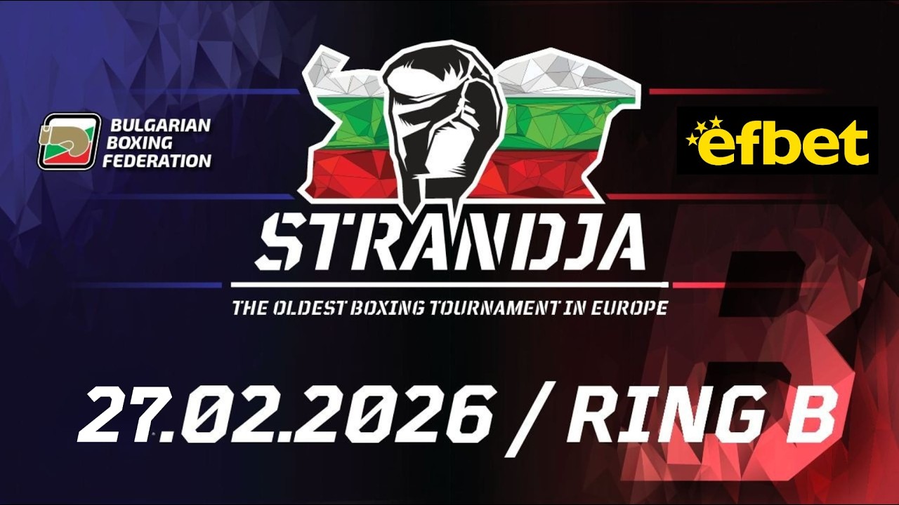 Ring B - 77th International Boxing Tournament Strandja 2026 - Quarterfinals