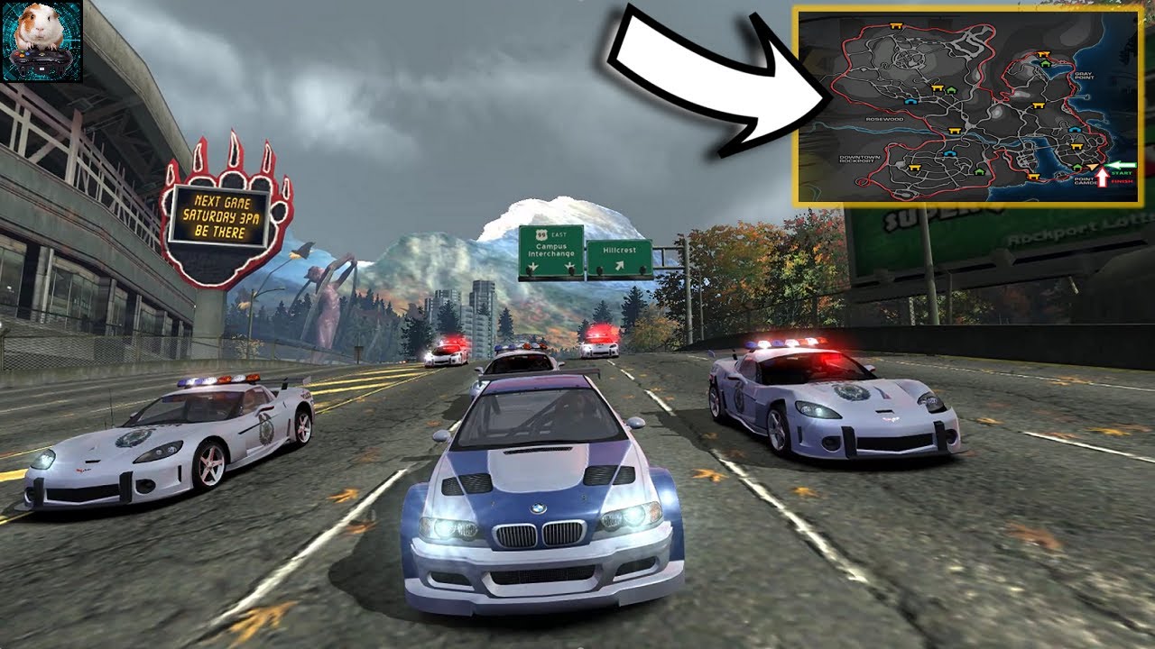 Mission: Blitz the World Map ( BMW M3 GTR) - Need For Speed Most Wanted | Epic Police Chase!