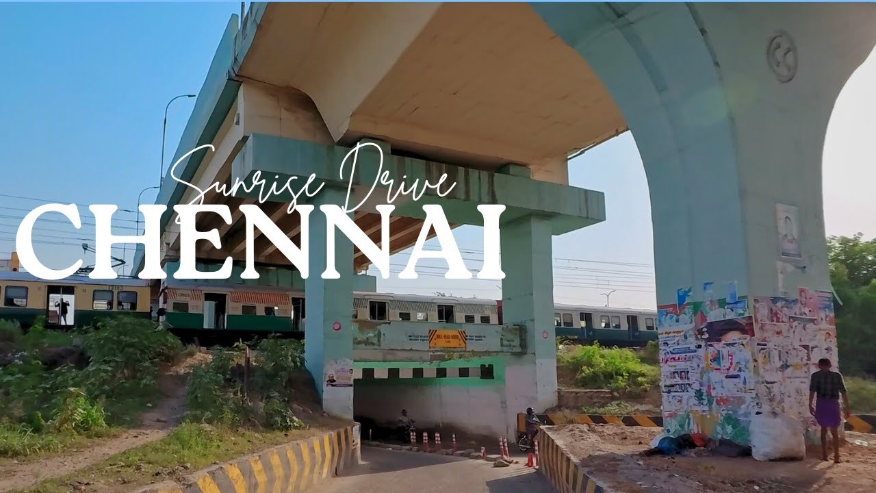 Chennai Sunrise Drive | Perambur Drive [4K]