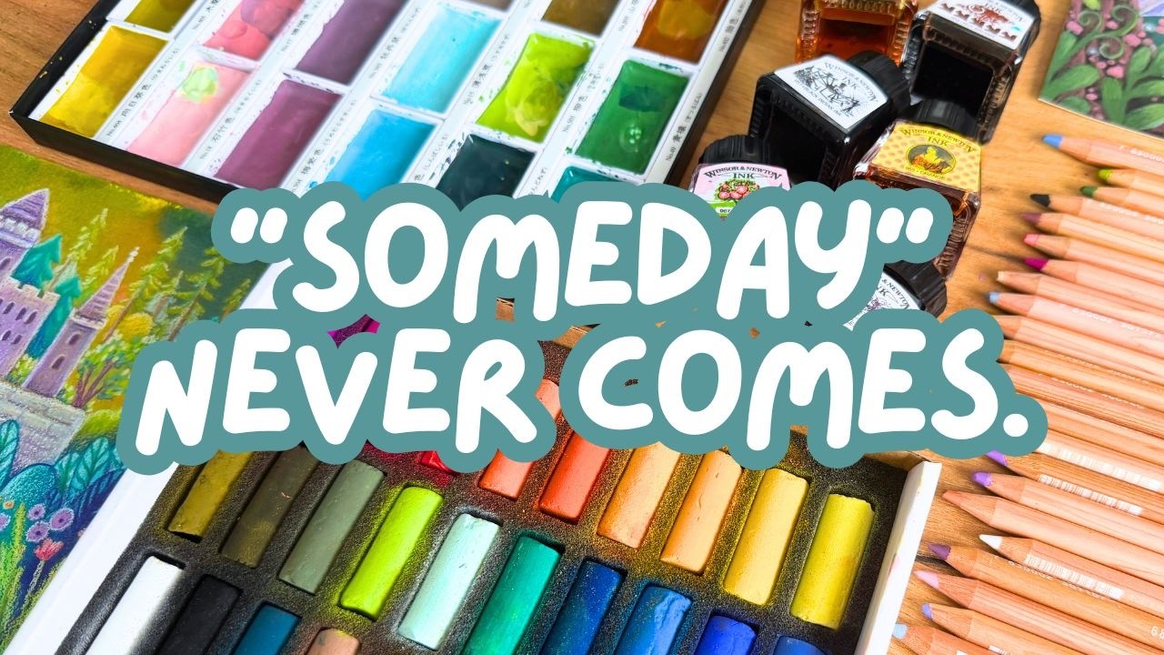 Here's How to Stop Being Scared of Your Fancy Art Supplies